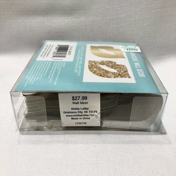 Gold Lips Mirrors Self-Adhesive Blue Moon Studio Wall Home Décor 20 pieces  New! - Picture 5 of 7